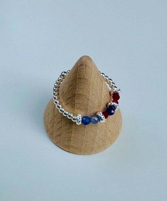 Bague Lapis Lazuli et Rubis