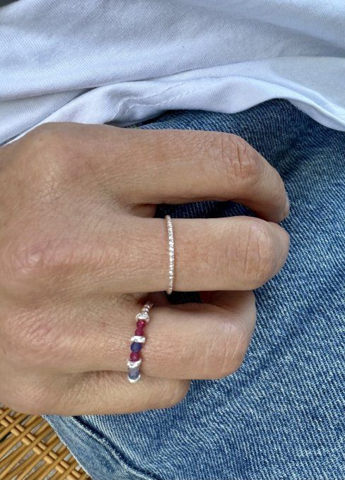 Bague Lapis Lazuli et Rubis